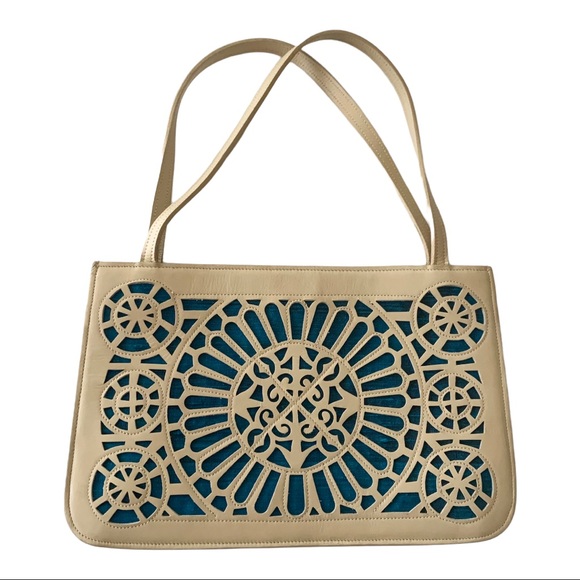 BCBGMaxAzria Bags Bcbgmaxazria Genuine Italian Leather Laser Cut